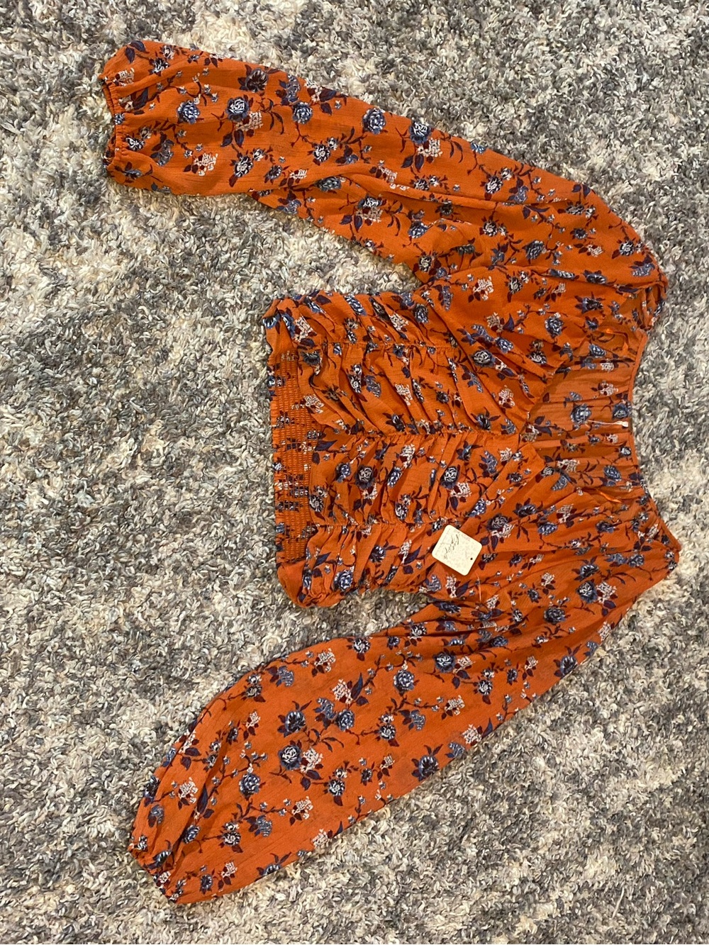 Free People Final Rose Blouse M - Picture 2 of 7